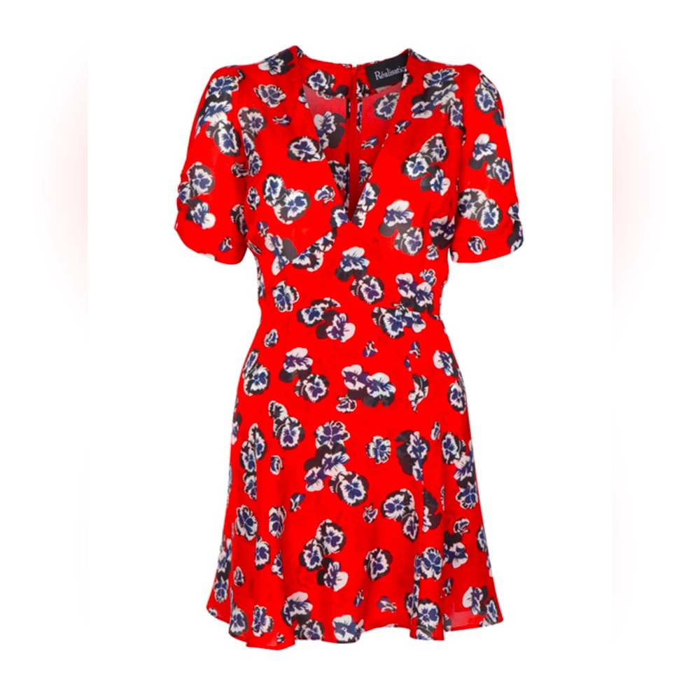 Réalisation Par Ozzie Mini Dress - Pansy Print